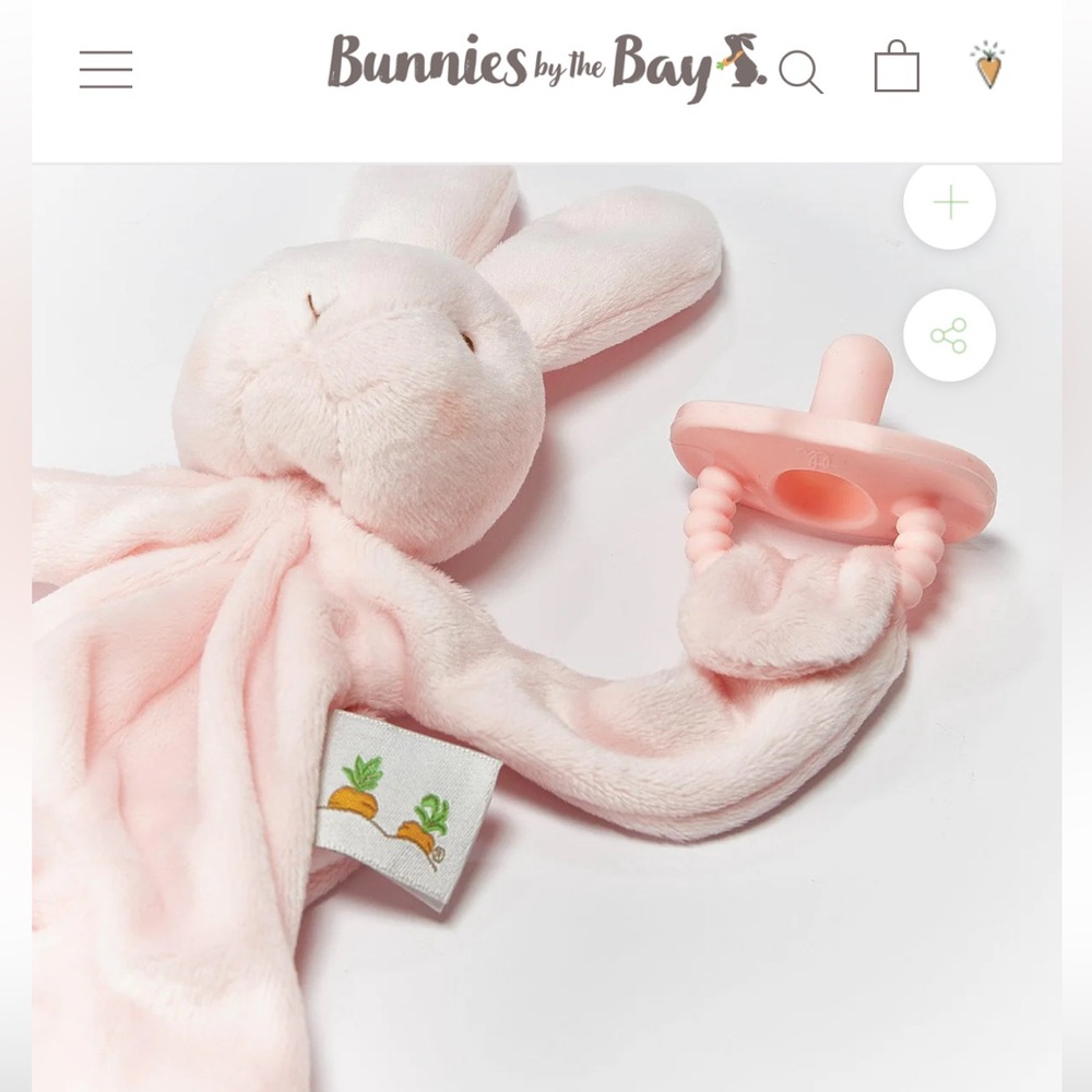Bunnies By The Bay Pacifier Holder NIP
